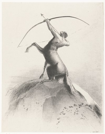 Centaure visant les Nues - Odilon Redon
