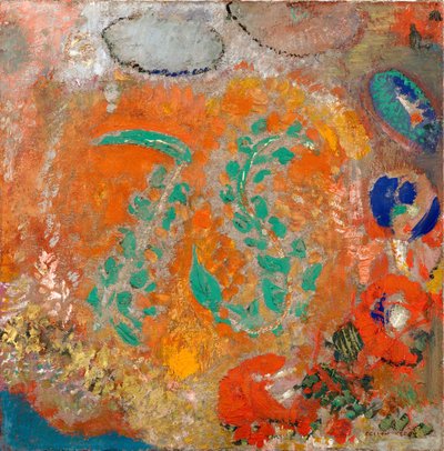 Composition. Fleurs sans vase - Odilon Redon