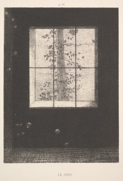 Le Jour, de la série Rêves, planche VI, 1891 - Odilon Redon