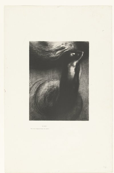 La Mort: Mon ironie dépasse toutes les autres! (Tentation de Saint-Antoine) - Odilon Redon