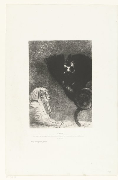 Le sphinx et la chimère (Tentation de Saint-Antoine) - Odilon Redon