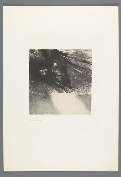 Des larves si hideuses (La Maison Hantée, illustrations de Bulwer-Lytton, traduit en français par René Philipon) - Odilon Redon