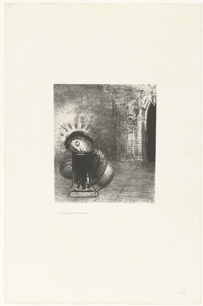 Une longue poupée couleur de sang - Odilon Redon