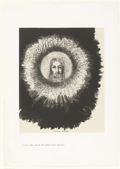 Et dans le disque même du soleil, rayonne le visage de Jésus-Christ - Odilon Redon