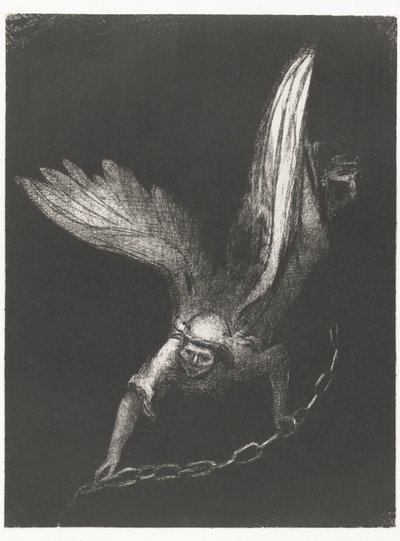 Ange avec une chaîne dans ses mains, Après cela je vis descendre du ciel un ange qui avait la clé de l