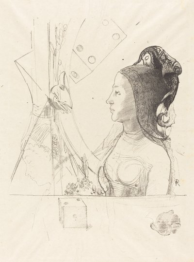 Profil de femme - Odilon Redon
