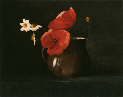 Fleurs : Coquelicots et marguerites - Odilon Redon