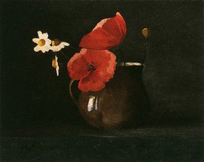 Fleurs : Coquelicots et marguerites, vers 1867 - Odilon Redon