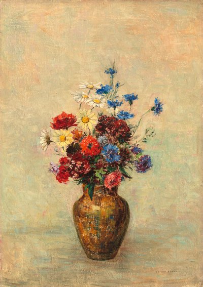 Fleurs dans un vase, vers 1910 - Odilon Redon