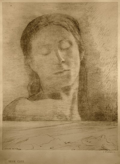 Yeux fermés - Odilon Redon
