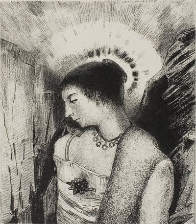 Voici la Bonne Déesse, la Mère Idaéenne des Montagnes, planche 15 de 24 - Odilon Redon