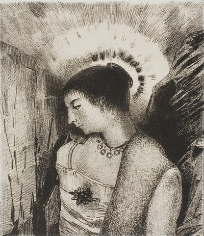 Voici la bonne déesse, la mère idéenne des montagnes, planche 15 de 24 - Odilon Redon