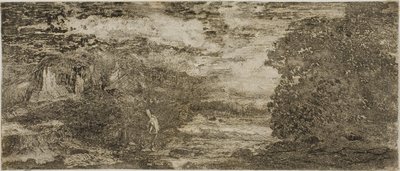 Cavalier sous un ciel orageux - Odilon Redon