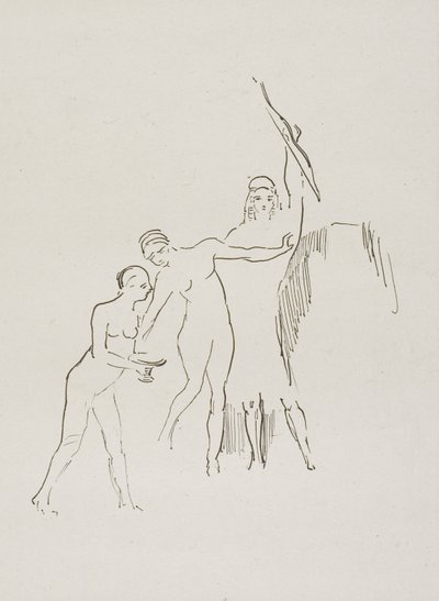 Immédiatement trois déesses apparaissent, planche 11 de 24 - Odilon Redon