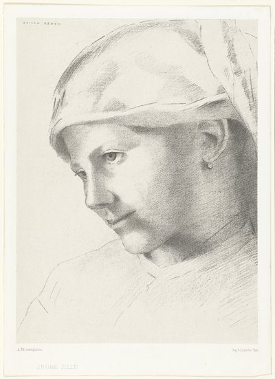Jeune fille - Odilon Redon