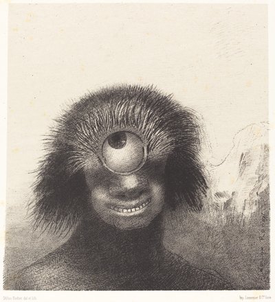 Le Polype difforme flottait sur les rivages, sorte de cyclope souriant et hideux - Odilon Redon