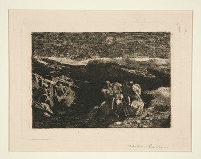 Lutte de cavaliers - Odilon Redon