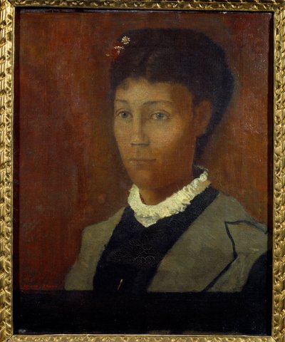 Madame Odilon Redon Portrait de Camille Redon née Falte (1853-1923) - Odilon Redon