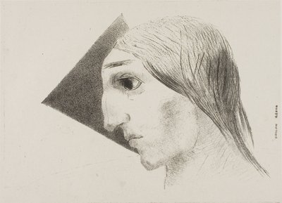 Folie, planche six de À Edgar Poe - Odilon Redon