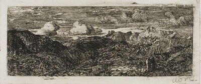 Paysage de montagne - Odilon Redon