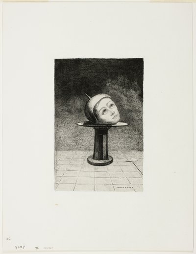Sur le plat, planche dix de In Dreams - Odilon Redon