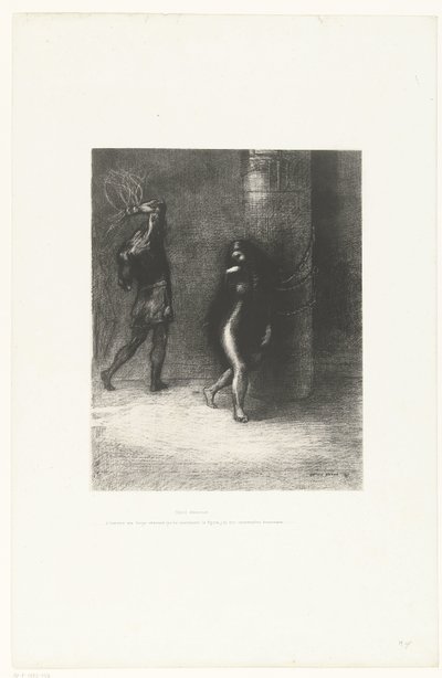 Sous les longs cheveux qui couvraient son visage, je pensais reconnaître Ammonaria - Odilon Redon