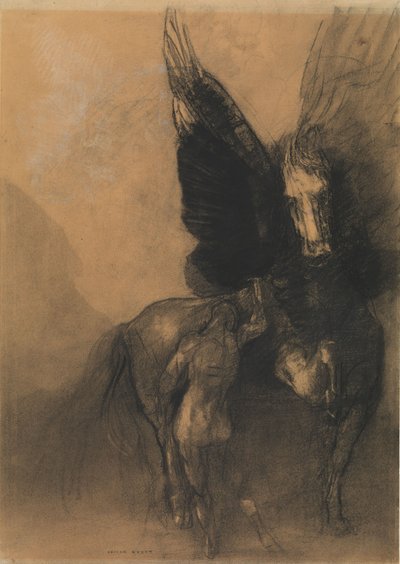 Pégase et Bellérophon, c.1888 - Odilon Redon