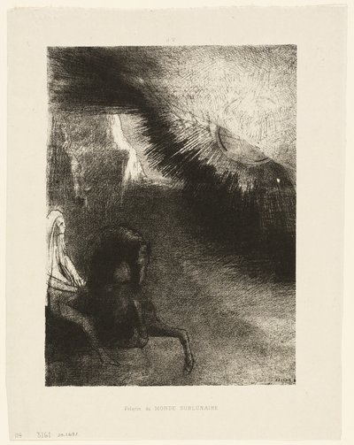 Pèlerin du monde sublunaire, planche 5 de 6 - Odilon Redon