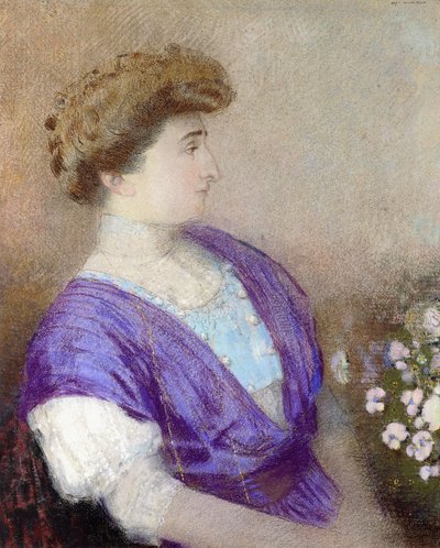 Portrait de la marquise de Gonet, 1907 - Odilon Redon