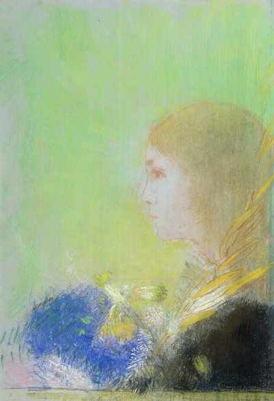 Profil de jeune fille - Odilon Redon