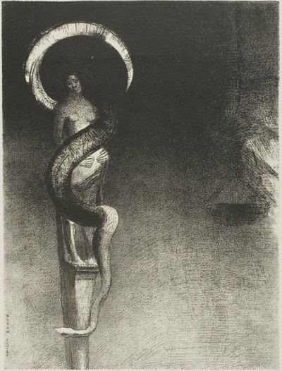 Serpent-Halo - Odilon Redon