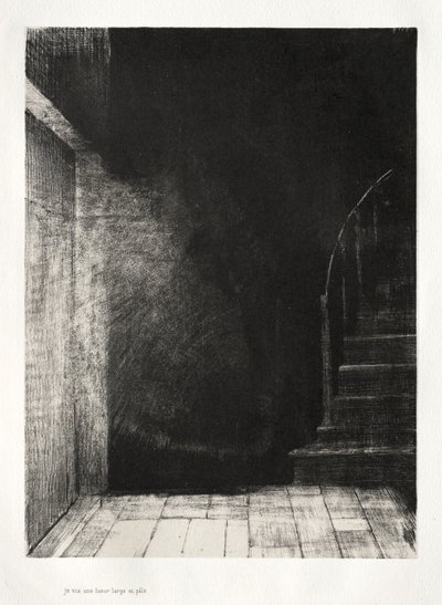 La maison hantée : Nous avons tous les deux vu une grande lumière pâle, 1896 - Odilon Redon