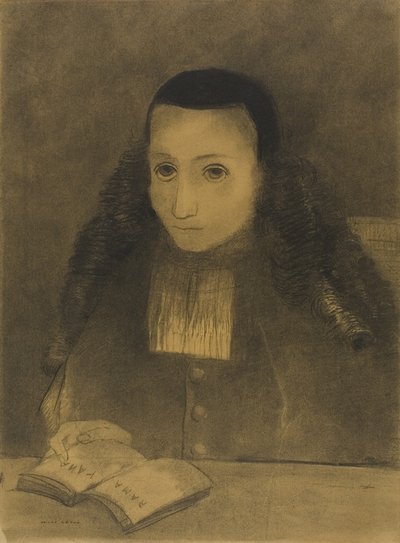 Le Petit Abbé lisant le Ramayana, 1883 - Odilon Redon