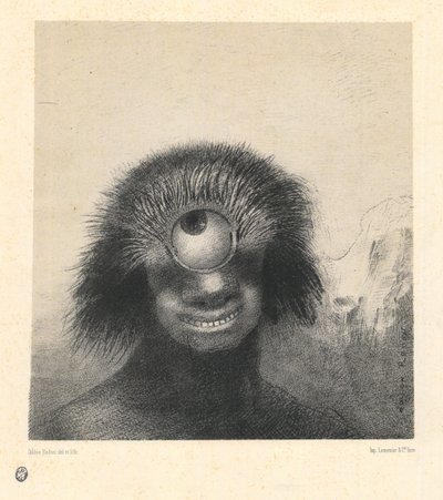 Le polype difforme flottait sur les rivages, une sorte de cyclope souriant et hideux, de la série 