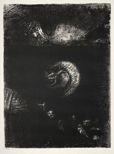 La Tentation de Saint Antoine Première Série : Et toutes sortes de créatures effrayantes surgissent, 1888 - Odilon Redon
