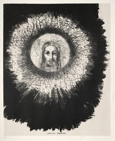 La Tentation de Saint Antoine Première Série : Et dans le disque même du soleil brille..., 1888 - Odilon Redon