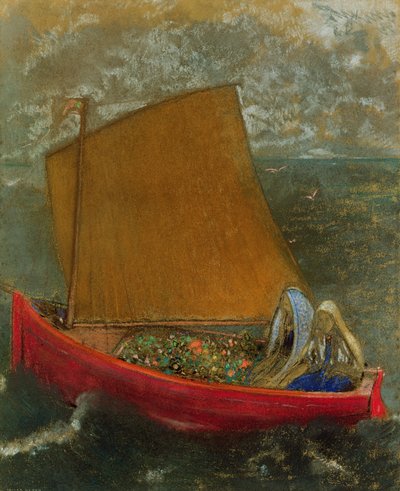 La Voile Jaune, c.1905 - Odilon Redon