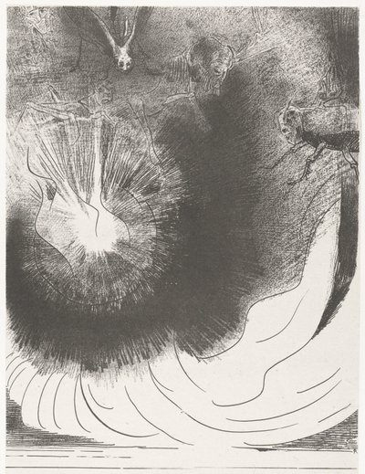 Une grande étoile tomba du ciel, ardente comme une torche - Odilon Redon