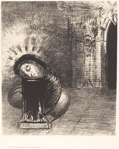 Une longue chrysalide couleur de sang - Odilon Redon