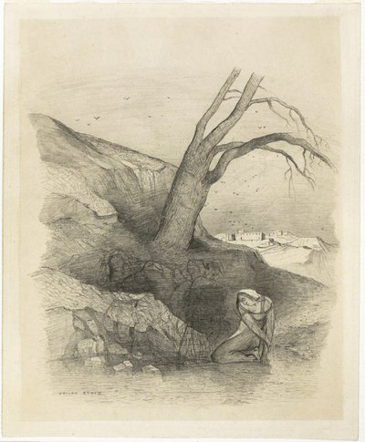 Femme agenouillée - Odilon Redon