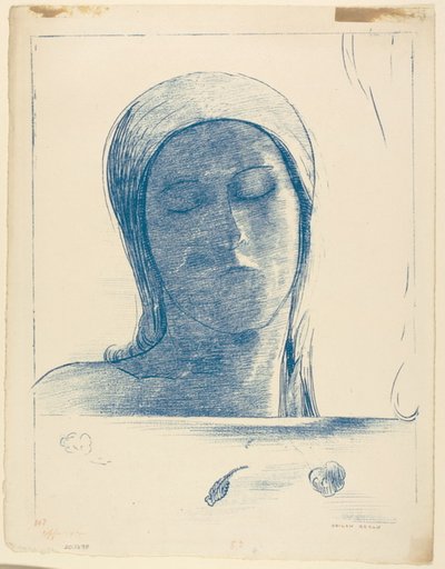 Yeux clos - Odilon Redon