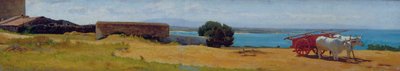 Wagon rouge à Castiglioncello - Odoardo Borrani