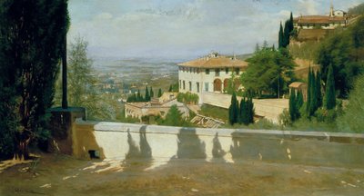 Villa Médicis à Fiesole - Odoardo Borrani