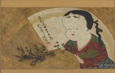 Uzume Okame et fleurs, 18e-19e siècle - Ogata Kenzan