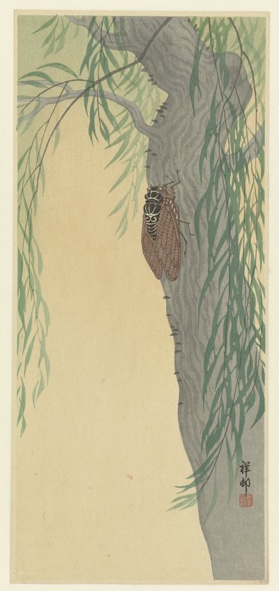 Cigale sur un arbre - Ohara Koson