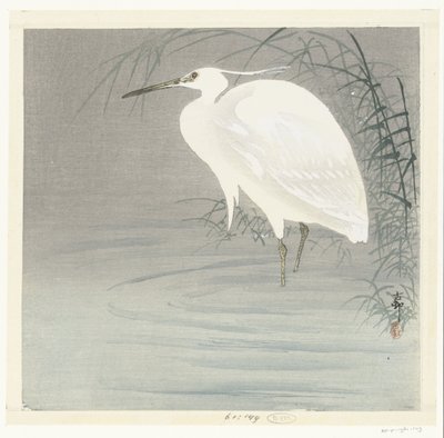 Aigrette garzette - Ohara Koson