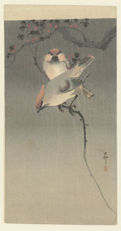Jaseurs boréals - Ohara Koson
