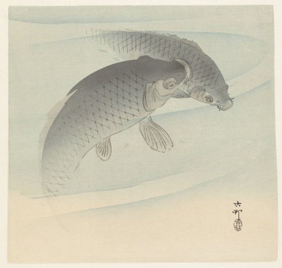 Deux carpes - Ohara Koson