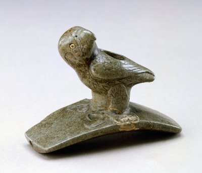 Pipe effigie de faucon, 200 av. J.-C. - 100 apr. J.-C. - Ohio Hopewell culture