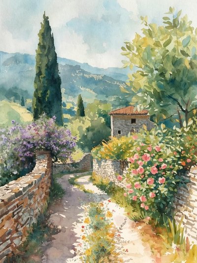 Un chemin de campagne idyllique - Ohkimiko